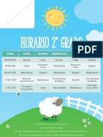 Horario 2° Grado