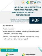 MONITORING & EVALUASI INTERVENSI SPESIFIK