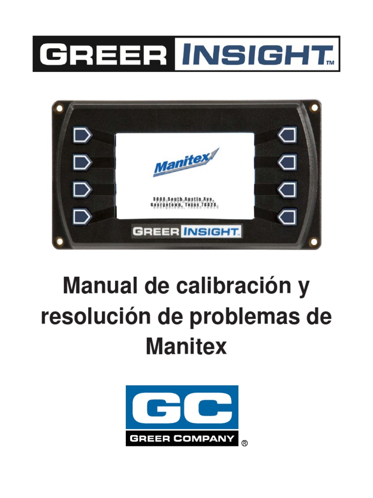 W450341A SPA Insight Manitex Calibration Troubleshooting Spanish