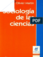 MARTIN, OLIVIER - Sociología de las Ciencias