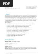 SNRMGR Resume