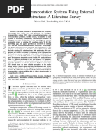 Intelligent Transportation Systems Using External Infrastructure: A Literature Survey