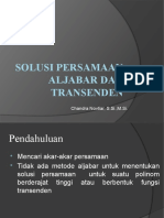 Solusi Persamaan Aljabar Dan Transenden 2