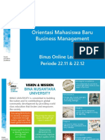 Materi Orientasi Jurusan - PJJ Business Management