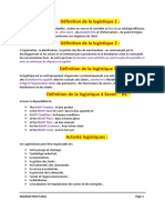 INtroduction A La Logistiques