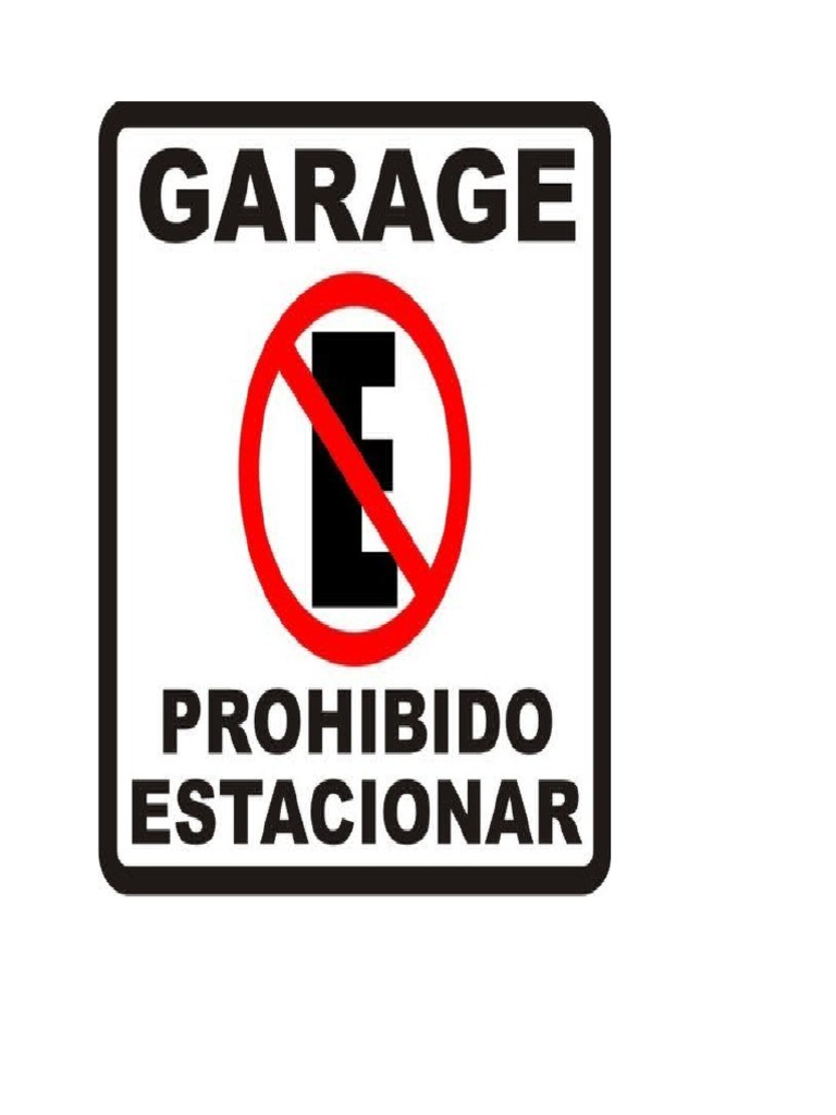 Letrero No Estacionar | PDF