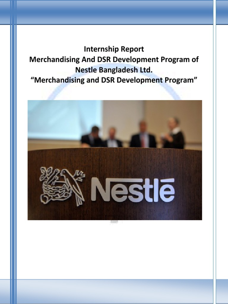 Nestle Internship Report PDF Nestlé Food And Drink