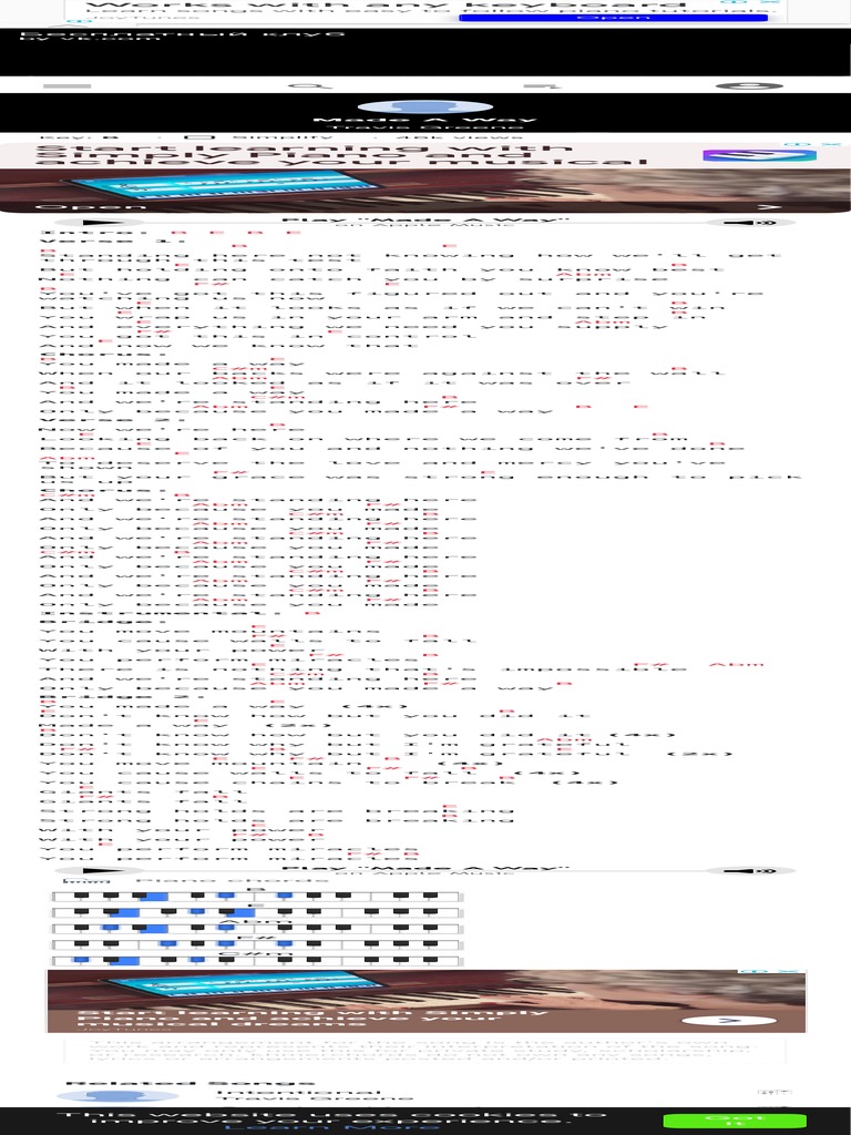 Made A Way Chords - Travis Greene - KhmerChords - Com 5 | PDF | Song ...