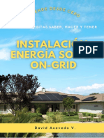 Instalación de Energía Solar On-Grid