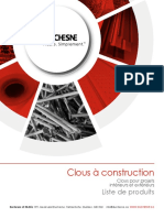 Liste de Produits - Clous Construction