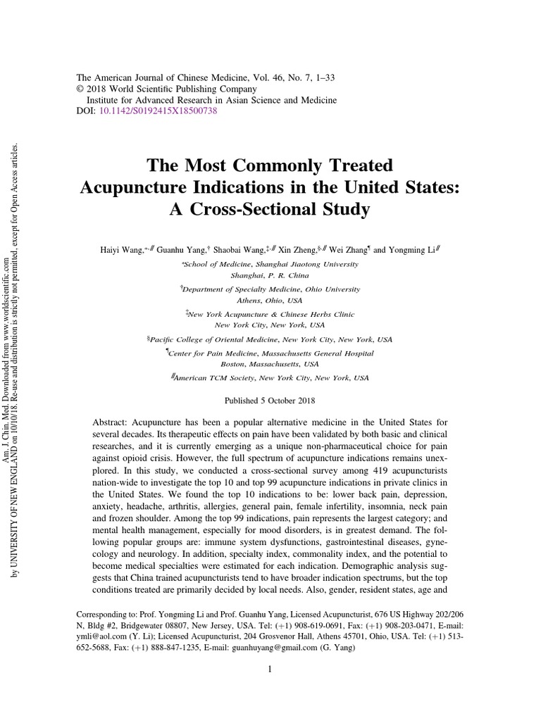 Acupuncture | PDF | Acupuncture | Traditional Chinese Medicine