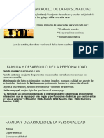 FAMILIA Y DESARROLLO DE LA PERSONALIDAD - Presentación