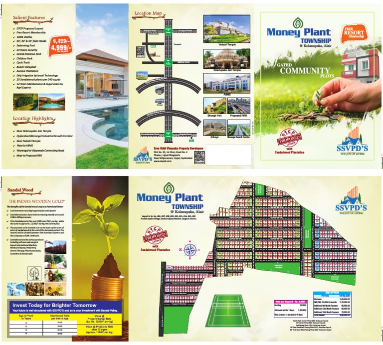 Gated Plot Brochure for SSVPD’s Township | PDF | Economies