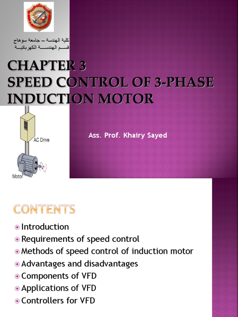 VFD Applications and Speed Control Methods | PDF | Electric Motor ...