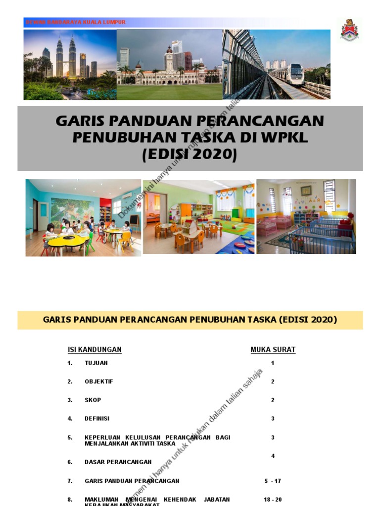 1) Planning & Establishment Guidelines For Nursery in KL (2020) PDF