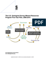 The U.S. Geological Survey Mineral Resources Program Five-Year Plan, 2006-2010