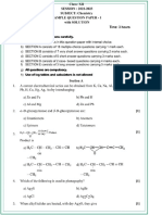 Chemistry SQP-1 (Latest) 2023 Class 12 CBSE