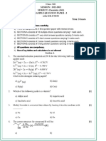 Chemistry SQP-7 (Latest) 2023 Class 12 CBSE