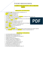 XzClasificación Sintáctica de La Oración Simple