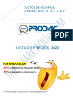 Precios Prodac