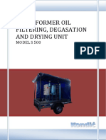 Transformer Oil Filtering Unit - S 500