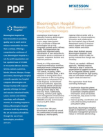 Bloomington Hospital Boosts Quality, Safety and Efficiency with Integrated Technologies