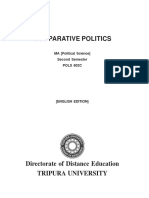 Comparative Politics: MA (Political Science) Second Semester POLS 802C