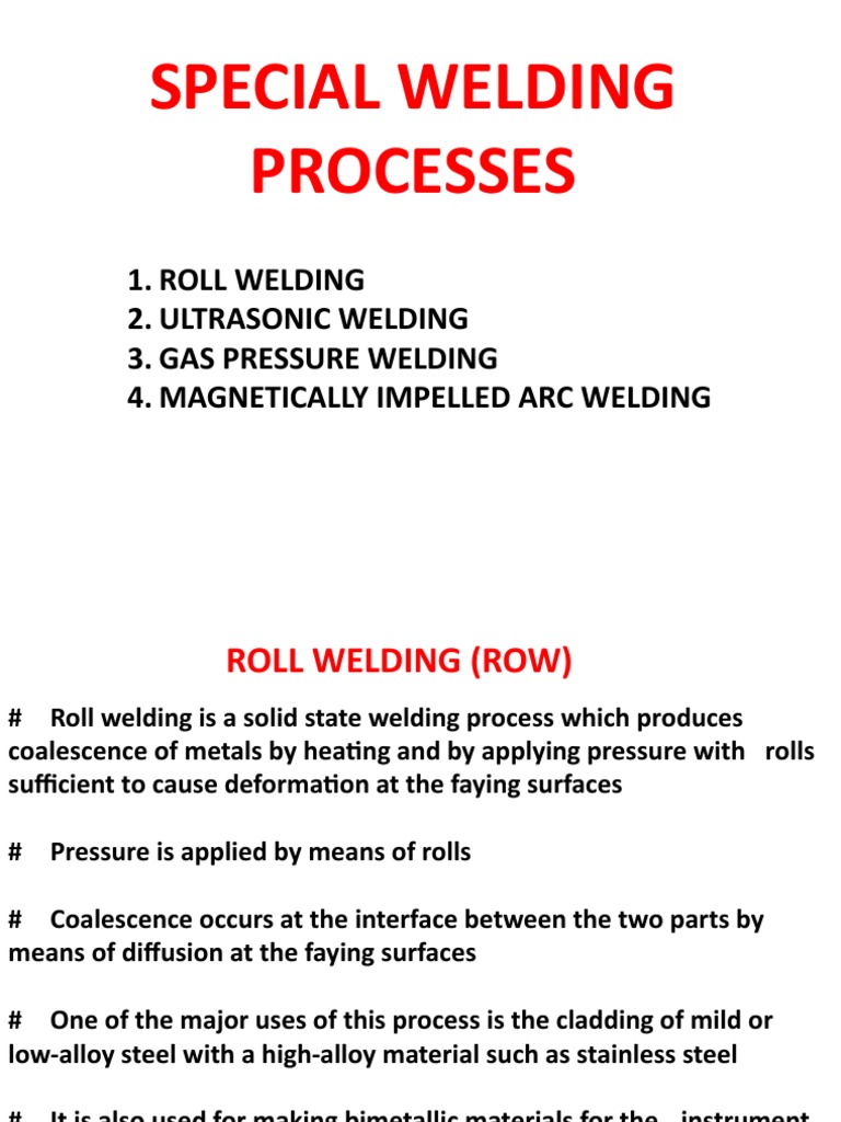 Special Welding Pdf Welding Construction