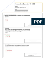 Combined Graduate Level Examination Tier I 2022: Section: General Intelligence and Reasoning