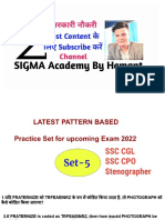 Practice Set 5 Reasoning SSC 2022