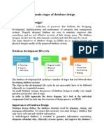 The Main Stages of Database Design