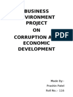 Business Environment Project ON Corruption and Economic Development