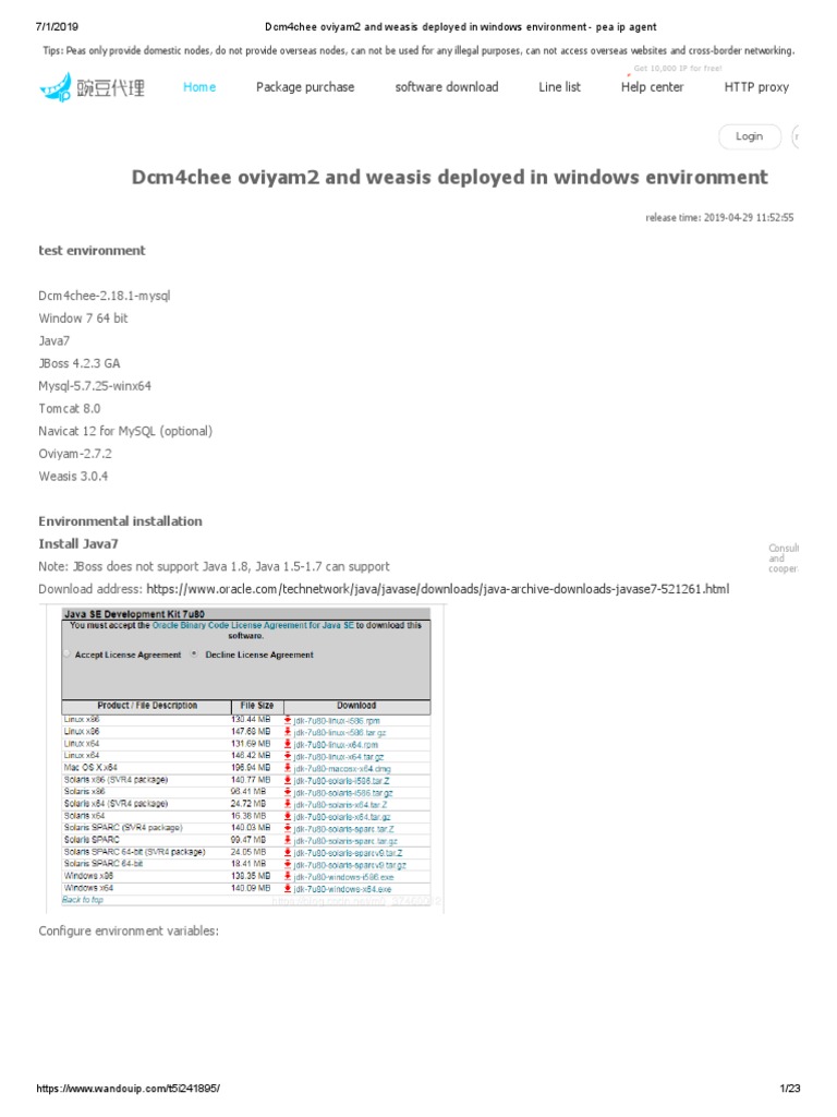 Weasis and Dcm4chee Setup Guide | PDF | Proxy Server | Hypertext ...