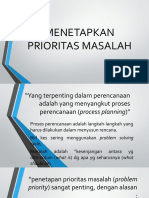 Menetapkan Prioritas Masalah