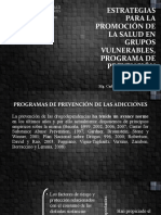 Estrategias para La Promocion de La Salud en Grupos Vulnerables