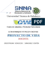 Proyecto de Vida - Luigi Yungan Chavez