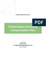 Performance Incentive Compensation Plan Template