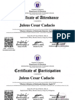 Effective Utilization of Multimedia Materials DepEd TV - Certificates