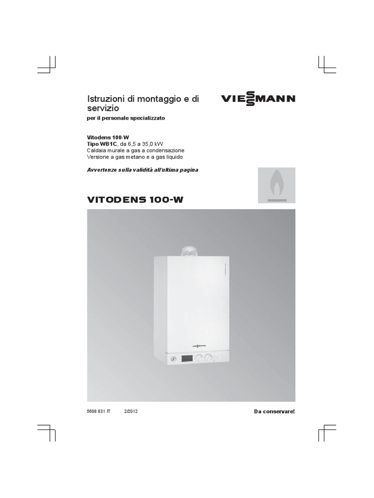 Viessmann Vitodens 100 Manual PDF — free download