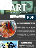 Week 1 - ARTA Online Lecture