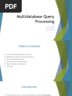 Ch-9 Multidatabase Query Processing