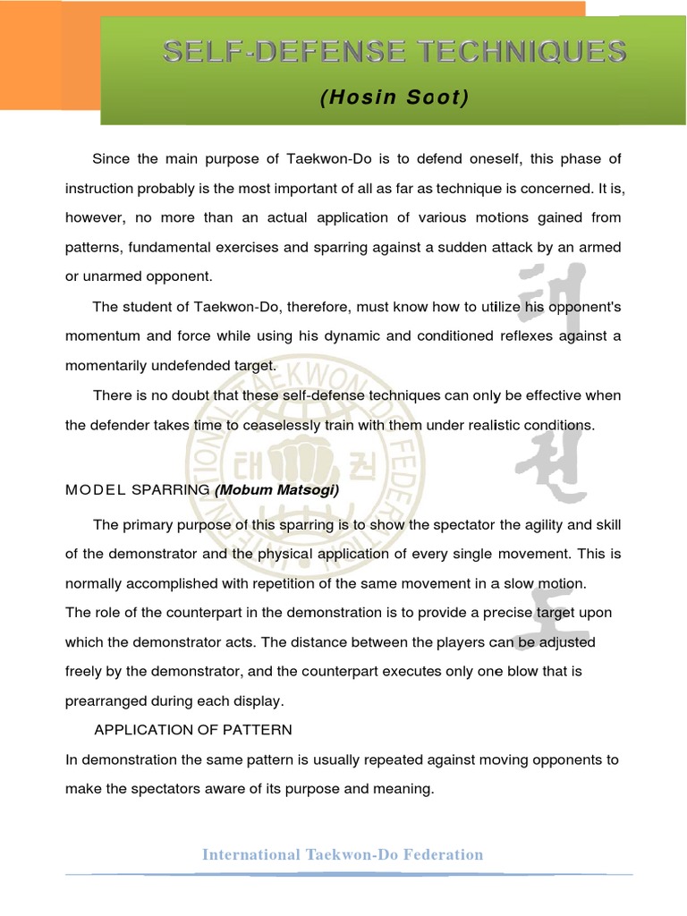 Self Defense Techniques Pdf Free Download