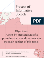 Process of Informative Speech