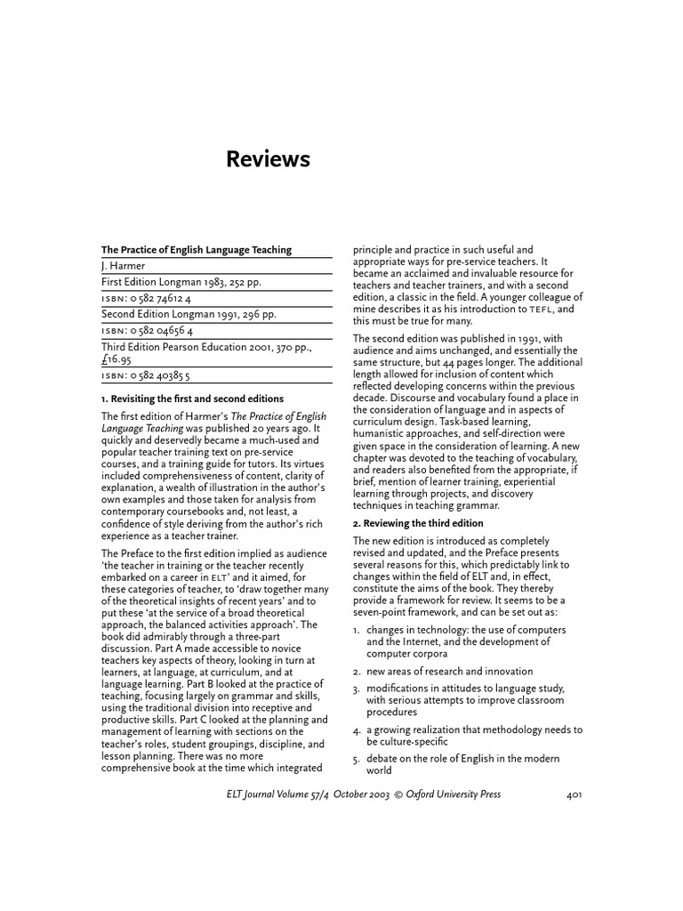 The Practice of English Language Teachin | PDF | Teachers | Learning
