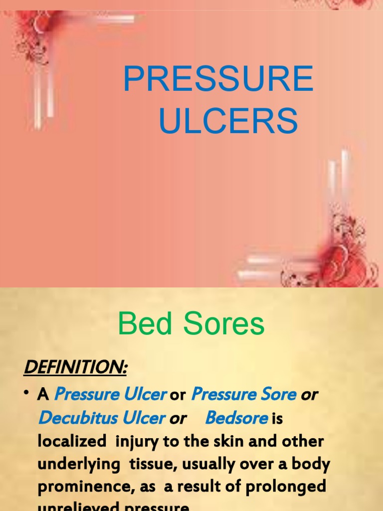 Pressure Ulcer PDF Medicine Health Sciences