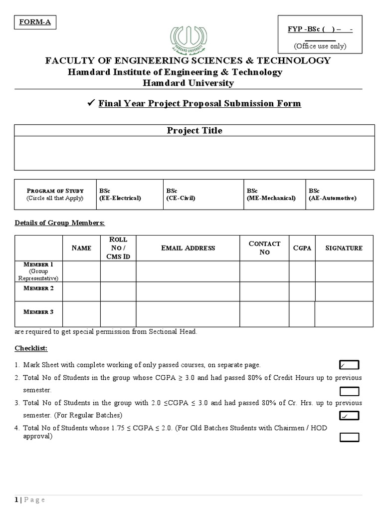 fyp-proposal-form-pdf-engineering-project-management