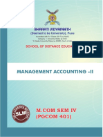 Management Accounting II