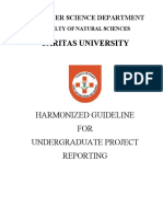 Standardizes Project Reporting