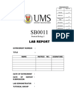 Lab Report Cover