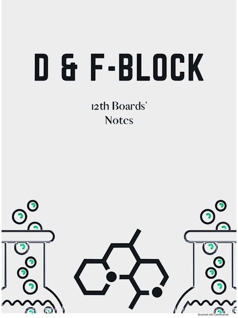 D f block notes pdf